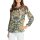 Wasserfallshirt, schilf-cognac-bedruckt