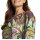 Wasserfallshirt, schilf-cognac-bedruckt