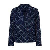 Strukturmuster-Blazer, jeansblau-dunkelblau