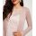 Verschlusslose Glanz-Strickjacke, puder