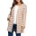 Bouclé blazer with houndstooth pattern, ecru-camel