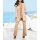 Bouclé blazer with houndstooth pattern, ecru-camel