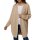 Strickjacke mit seitlichen Taschen, beige-meliert