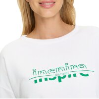 Sweatshirt mit Schriftzug-Print, ecru