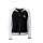 Strickjacke in Blouson-Form, schwarz-ecru