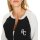 Strickjacke in Blouson-Form, schwarz-ecru