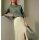 Sweatshirt mit Glitzer-Details, khaki