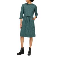 Jersey dress, black-ocean-patterned