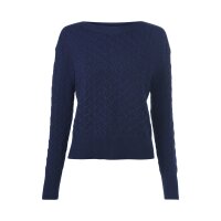Sweter ze strukturalnym wzorem i dekoltem...