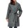Wool jacket with shawl collar, silver grey