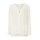 Long-sleeve blouse with batwing sleeves and decorative button, ecru