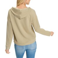 Kapuzensweatshirt mit Schriftzug, beige