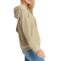 Kapuzensweatshirt mit Schriftzug, beige