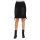 5-pocket denim skirt in used wash with decorative lacing, black
