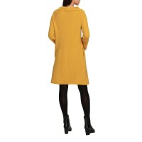 Jerseykleid mit weitem Stehkragen, ocker