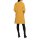 Jerseykleid mit weitem Stehkragen, ocker