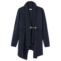Brand cardigan with shawl collar, deep blue