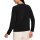 Long-sleeve shirt with print and glitter stones, black