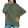 Strickpullover mit Stehkragen und Fledermausärmeln, khaki