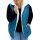 Reversible gilet with teddy fur and slip-in pockets, topaz-ecru