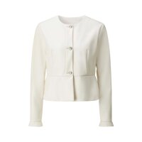 Lederimitat-Blazer mit Schößchen und...