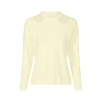 Feinstrick-Pullover mit Cut-outs am Rundhals, champagner