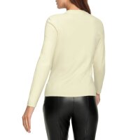 Feinstrick-Pullover mit Cut-outs am Rundhals, champagner