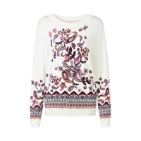 Feinstrick-Pullover mit floralem Print,...
