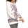 Fine-knit jumper with floral print, ecru-rosewood printed