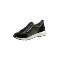Sneaker aus Rindleder mit Reißverschluss,...