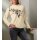 Sweatshirt mit Glitzersteinchen-Applikation, elfenbein