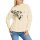 Sweatshirt mit Glitzersteinchen-Applikation, elfenbein