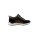 Sneakers in cowhide leather with zip, black-brown