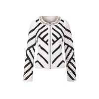 Lamb nappa leather jacket with mesh inserts and...