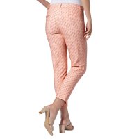 Jersey trouser suit, apricot-rosé printed