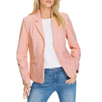 Jersey trouser suit, apricot-rosé printed