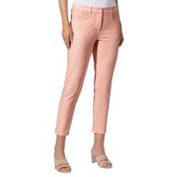 Jersey trouser suit, apricot-rosé printed