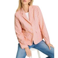 Jersey trouser suit, apricot-rosé printed