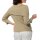 Carmen pullover with fold-over neckline, beige