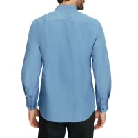 Long-sleeve shirt with patch appliqué, medium blue