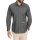 Long-sleeve shirt with Kent collar and side lettering print, anthracite printed