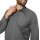 Long-sleeve shirt with Kent collar and side lettering print, anthracite printed