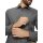 Long-sleeve shirt with Kent collar and side lettering print, anthracite printed