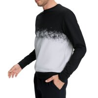 Mens leisure suit with colour gradient, black-light grey