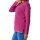 Ribbed polo neck jumper with contrast edges, fuchsia