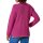 Ribbed polo neck jumper with contrast edges, fuchsia
