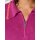Ribbed polo neck jumper with contrast edges, fuchsia