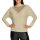Fine-knit jumper with transparent insert, sand