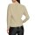 Fine-knit jumper with transparent insert, sand