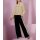 Cardigan with double-breasted decorative button placket, sand